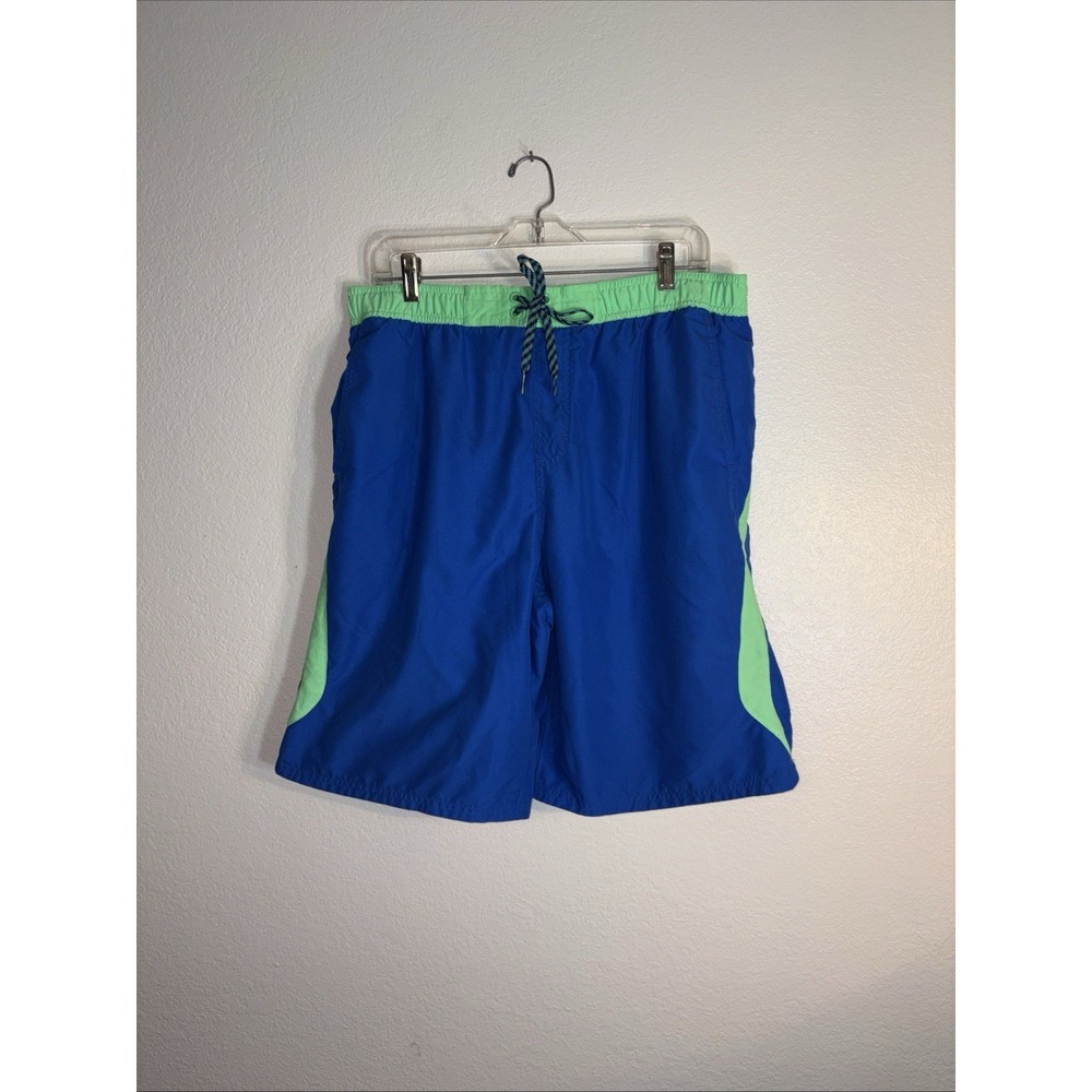 Nike‎ Men's Swim Trunks Small green blue drawstring mesh liner pockets Read